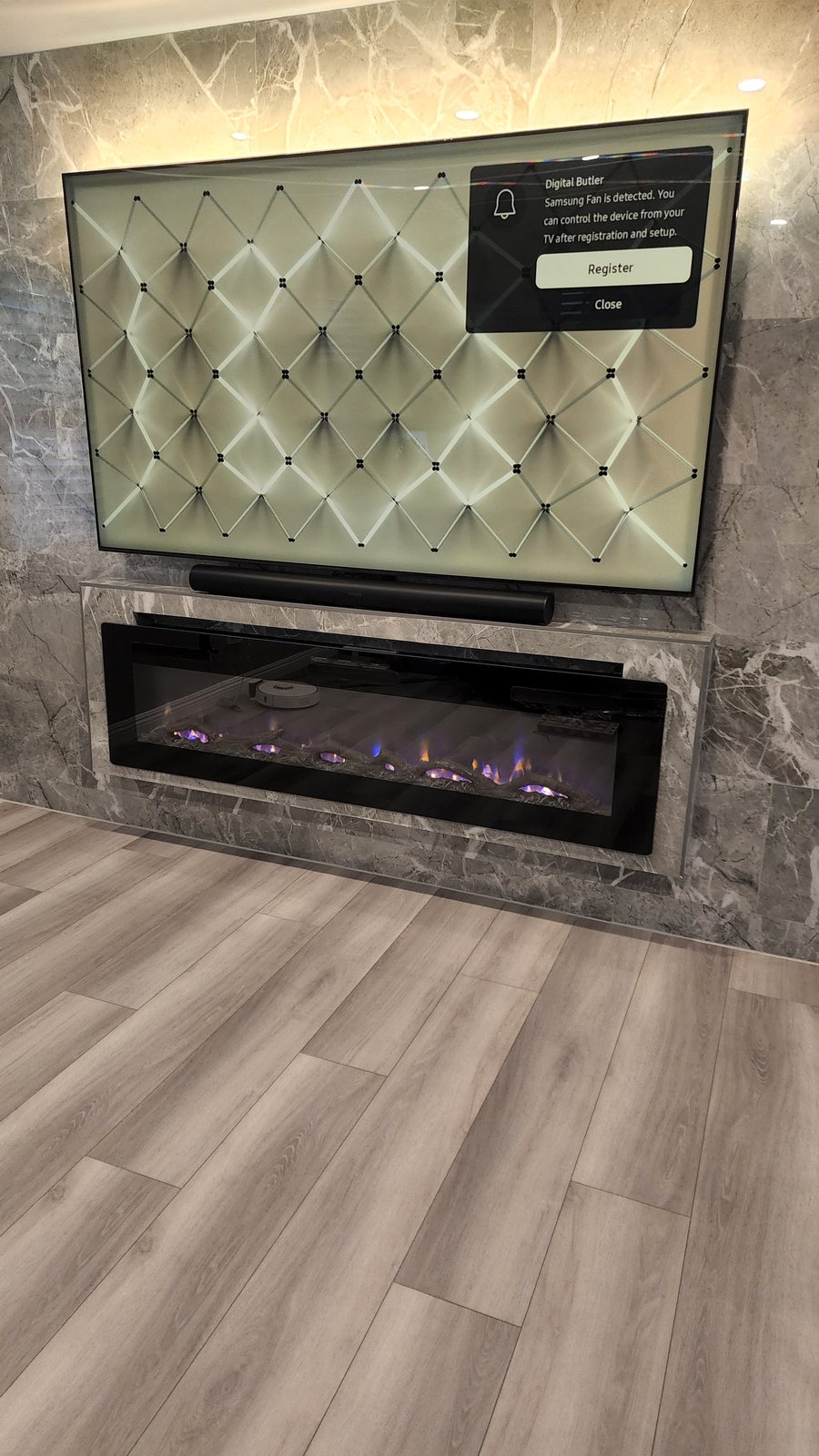 Fireplace TV and soundbar installation by A1 Installz